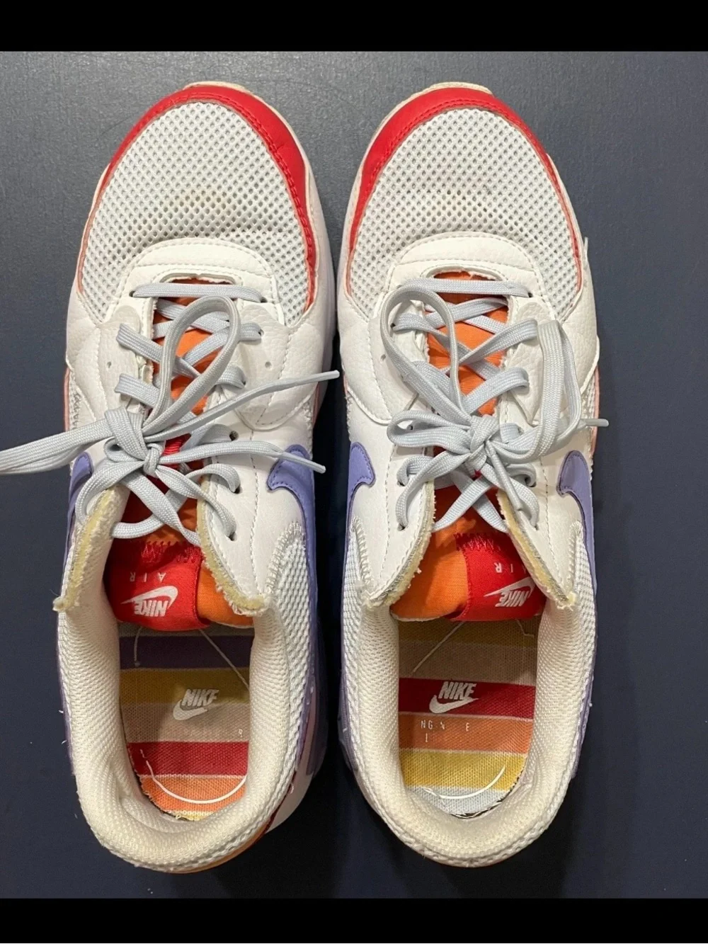 Nike Air Max Excee Womens 10 White Red Purple Colorway Nike Shoes Sneakers